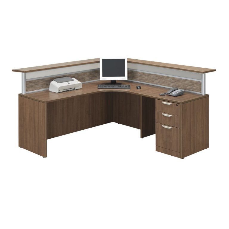 Borders 2 Reception Mod Walnut 1 BNN Office Furniture