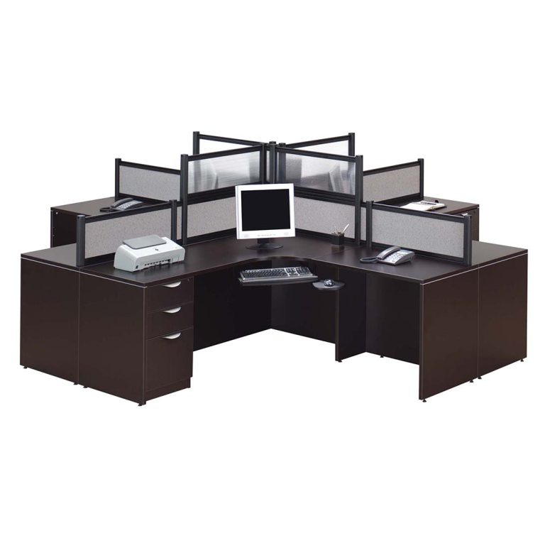 Borders Quad STN ESP Black NEWPULL BNN Office Furniture